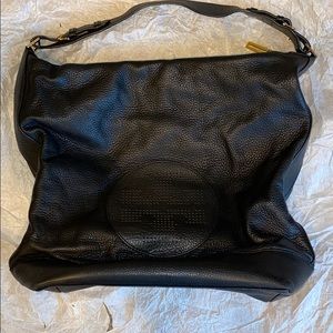 Tory Burch Black Leather Hobo Bag